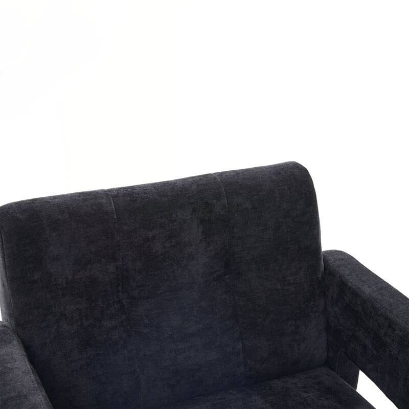 Modern Minimalist Casual Single Armchair Living Room, Bedroom, Office Area Upholstered Chair Comfortable Padded Armchair