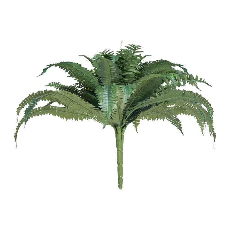 Green Artificial Silk Fabric Large Boston Fern Plant with Lush Branches