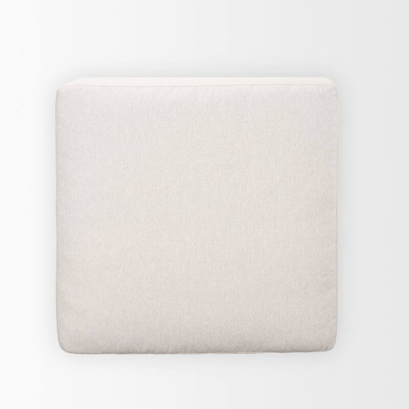 Halston Large Ottoman Oatmeal Performance Fabric - 38.98 x38.98 x17.91