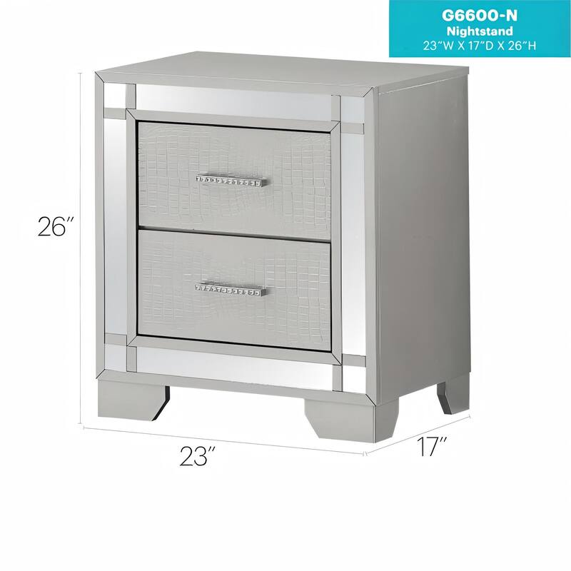 Bedroom Cabinet Storage Nightstand with Two Drawers Accent Table Drink Table Display Table for Bedroom