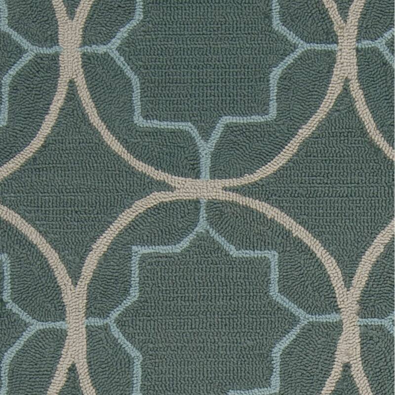 Hand-hooked Dolly Contemporary Geometric Indoor/ Outdoor Area Rug
