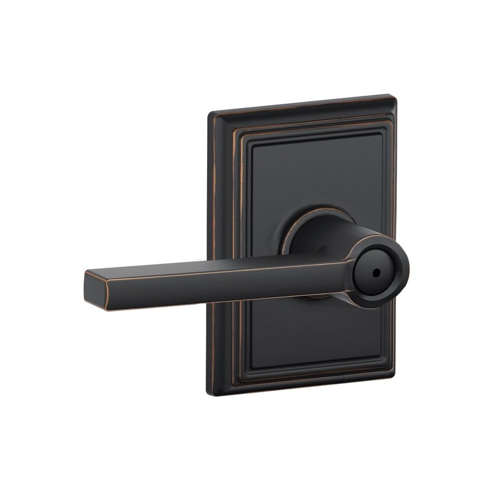 Shop Schlage F40 Lat Add Latitude Privacy Door Lever Set With