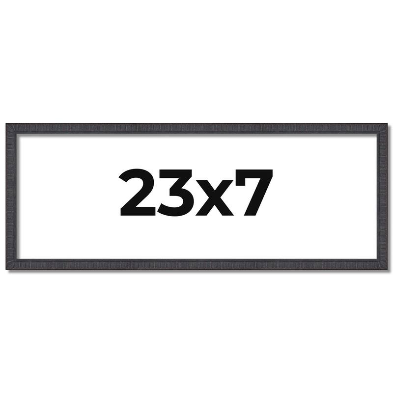 23x7 Frame Brown Solid Wood Picture Frame - Complete Modern Photo