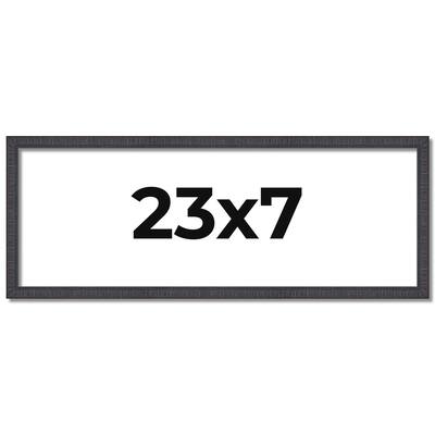 23x7 Frame Brown Solid Wood Picture Frame - Complete Modern Photo