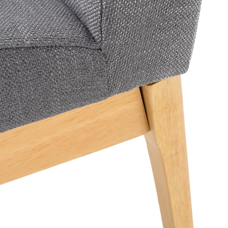 Christopher Knight Home Kwame Upholstered Rubberwood Dining Chairs (Set of 2)