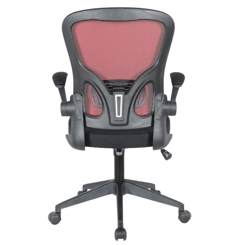 Newton Modern Mid-Back Mesh Office Chair with Flip-Up Arms, Adjustable Height, Tilt Lock, Swivel Wheels Desk Chair