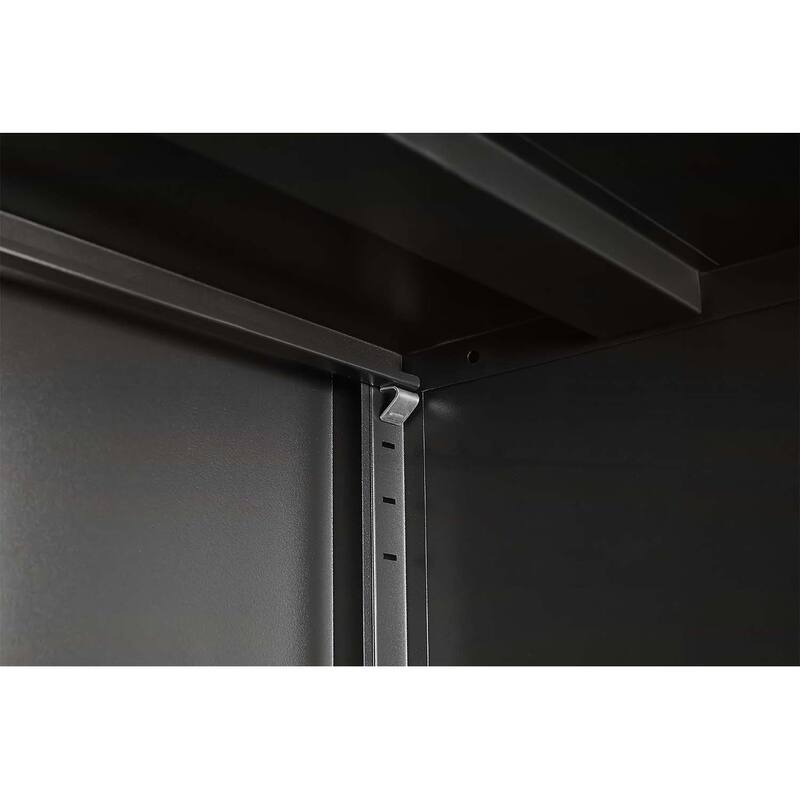 Minimalist Shoe Cabinet with Adjustable Mesh Doors