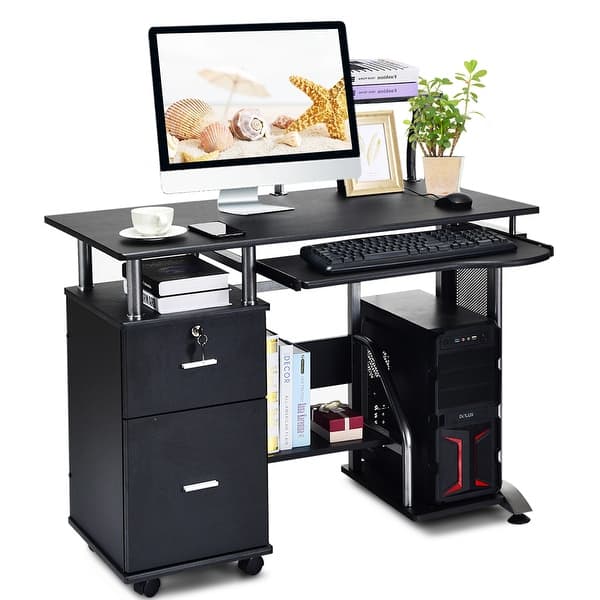 Shop Costway Computer Desk Pc Laptop Table Workstation Home Office