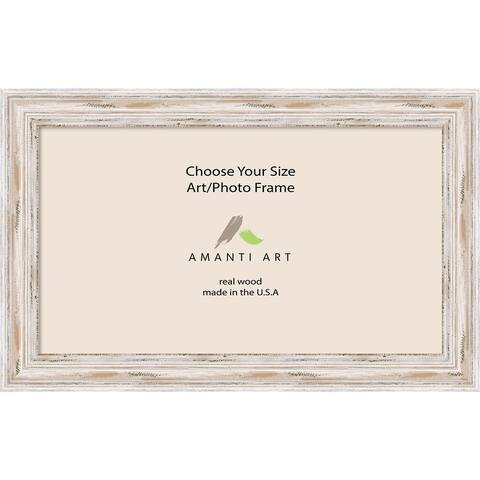 Art/Photo Frame, Choose Your Custom Size, Alexandria White Wash: 12x12 to 12x47