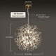 preview thumbnail 25 of 46, OYIPRO Modern Firework Sputnik Chandelier Crystal Pendant Lighting