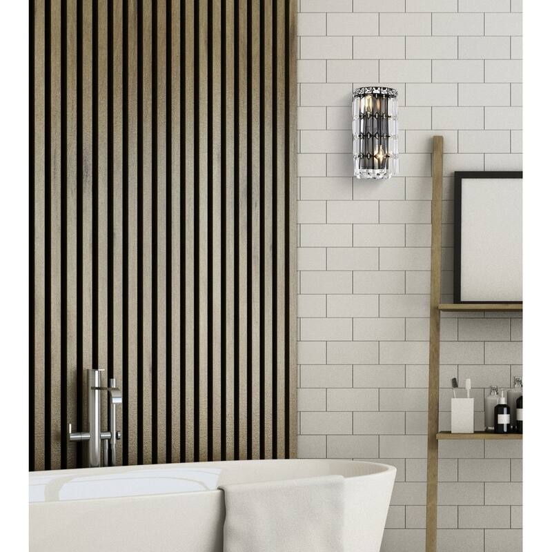 Somette 'Lausanne' 2-light Royal Cut Crystal
