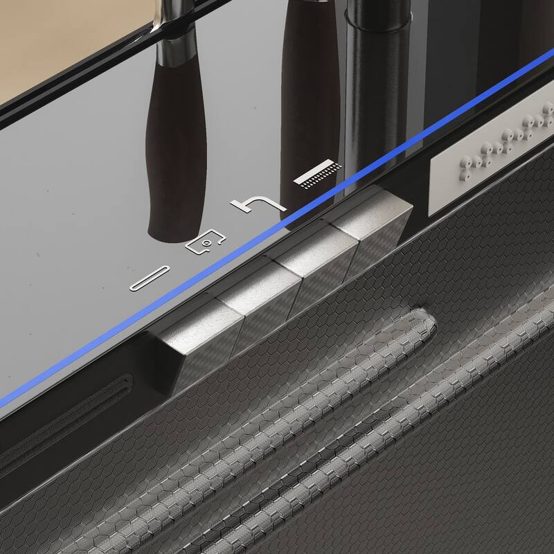 29.4 Inch Smart Kitchen Sink Workstation with LED Display, Multi-Function Faucet, Cutting Board & Drain Control