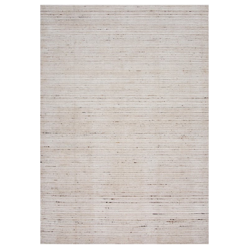 Alora Decor Deluxe Hand Loomed Heathered High/Low Rug - 7'6 x 9'6 - Beige