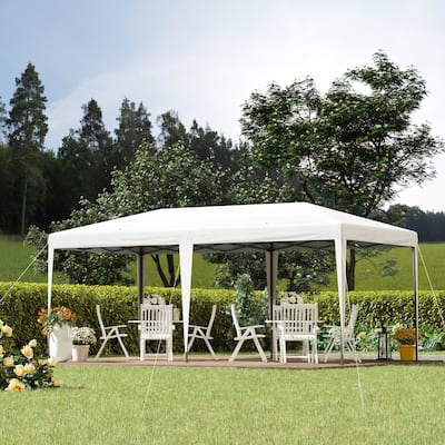 Outdoor 10' x 20' Heavy Duty Pop Up Canopy Tent , Instant Gazebo Sun Shade Shelter with Carry Bag