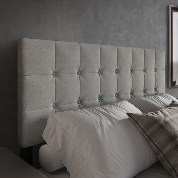 slide 2 of 19, CraftPorch Classic Button-Tufted Rectangle Upholstered Headboard