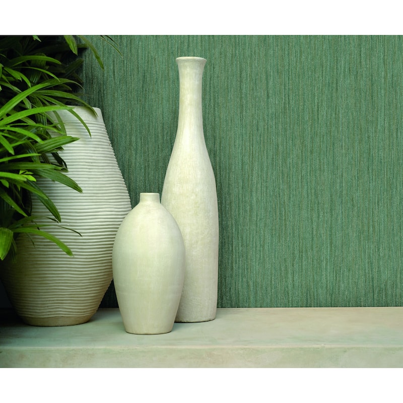 Tarbes Soft Rain 20.5 In W X 33 Ft L Wallpaper - Teal