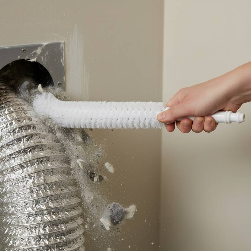 Brushtech Lint Catching Brush For Lower Level Dryer Traps Of Clothes Dryer