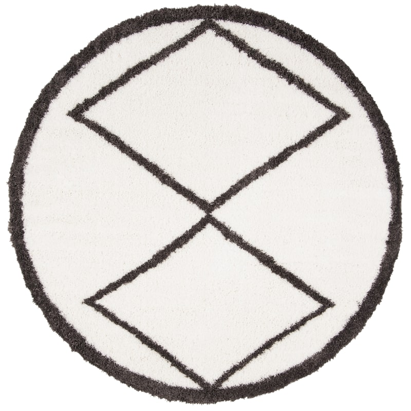 SAFAVIEH Carmella Liucija Shag Trellis Polyester Rug