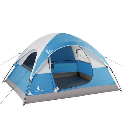 Three person camping dome portable tent