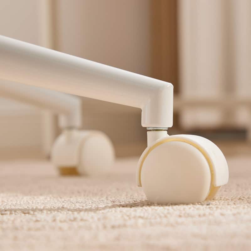 GDF Studio - Extra-Wide Faux Fur Upholstered Swivel Home Office Chair with Metal Base with 26.4" Oversized Seat