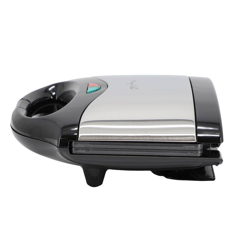 Electric Compact Non-Stick Plate Cool-Touch Handle Indicator Lights Sandwich Maker