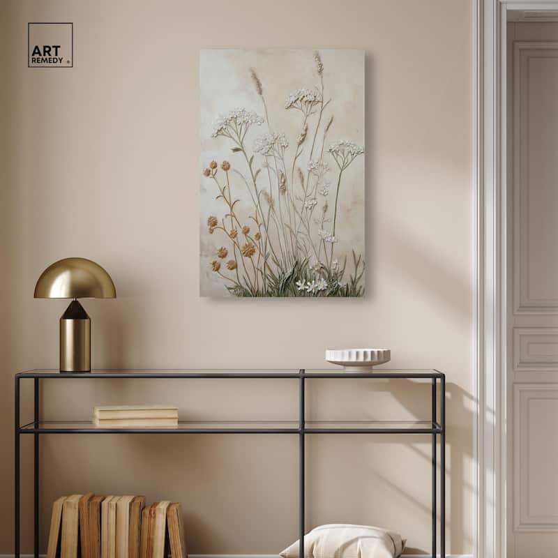 Plaster Petal Panorama Canvas by Art Remedy, Gallery Wrapped