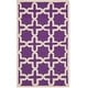 preview thumbnail 120 of 183, SAFAVIEH Handmade Cambridge Trudie Geometric Wool Rug 3' x 5' - Purple/Ivory - Rectangle