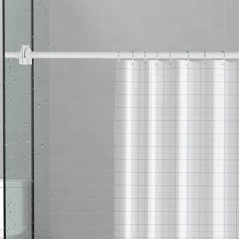 3156'' White Adjustable Spring Shower Curtain Rods Bed Bath & Beyond