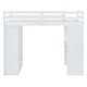 preview thumbnail 10 of 18, Eye-catching Design Full Size Loft Bed with large shelves, Desk and LED Light, Maximum storage space, Versatility galore, White