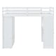 preview thumbnail 11 of 9, White Full Size Loft Bed with Large shelves, Writing Desk and LED Light