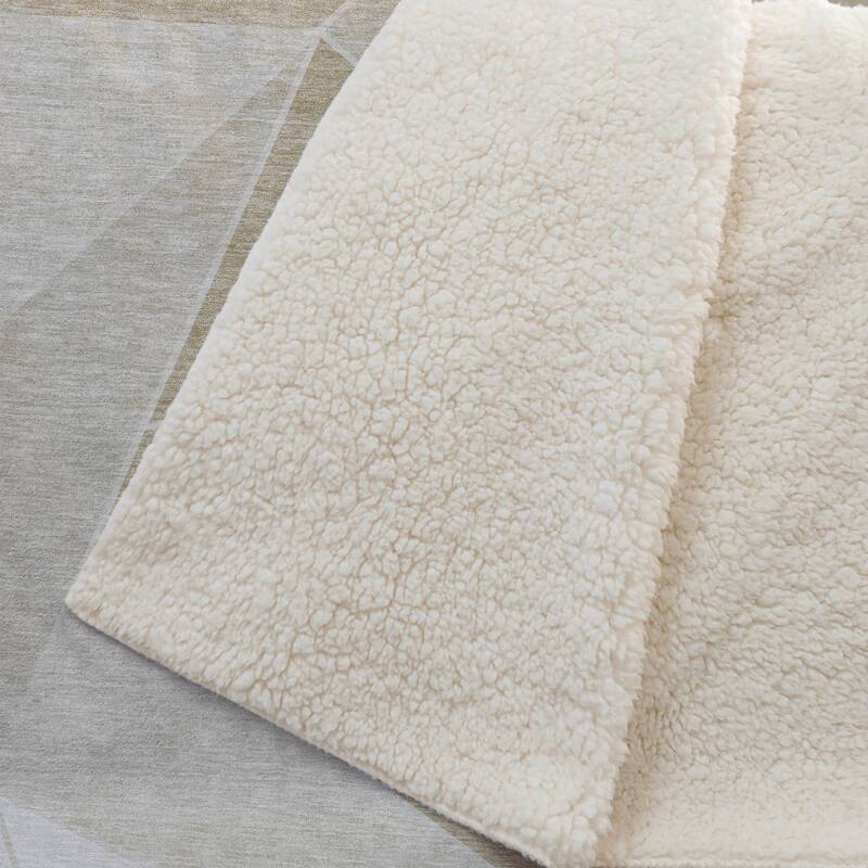 Premium Machine Washable Modern Contemporary Sherpa Throw Blanket