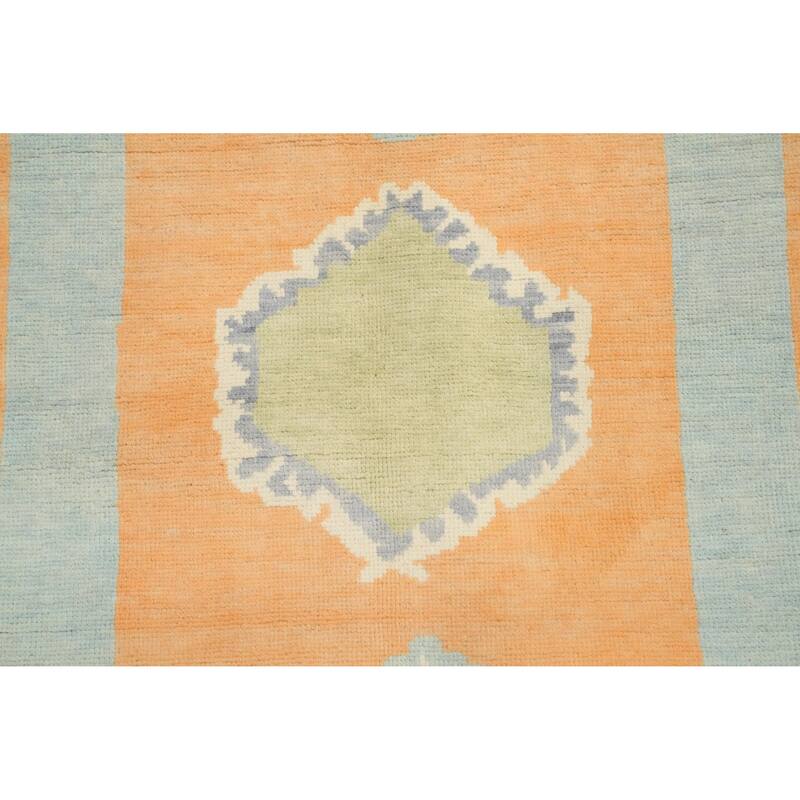Hand Knotted Oriental 100% Wool Carpet Modern Geometric Multi-Colored Gabbeh Area Rug - 12' 0'' X 9' 8''