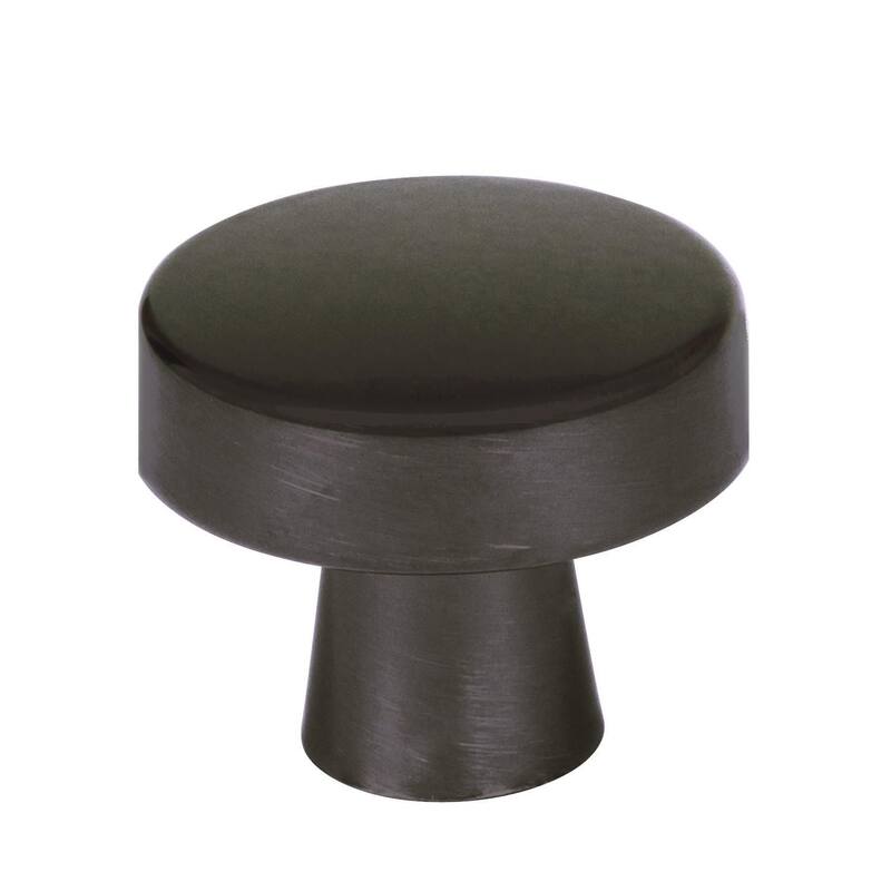 Amerock Blackrock Cabinet Knob - 1-5/16 in Round - Black Bronze