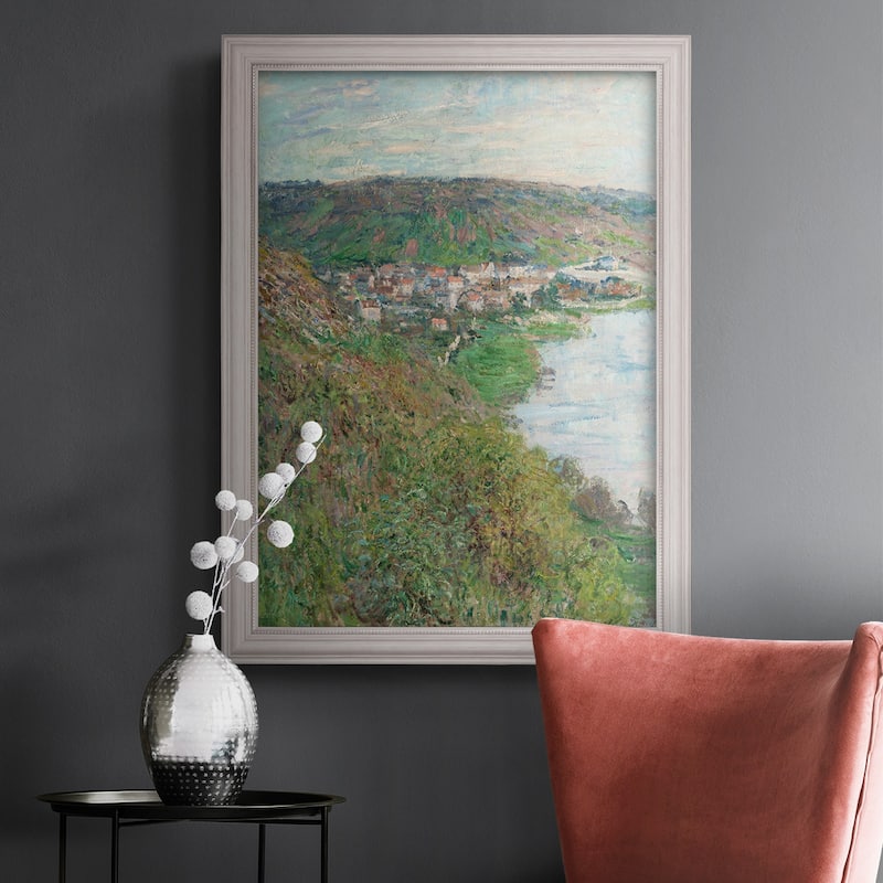 View of Vétheuil Premium Framed Canvas- Ready to Hang