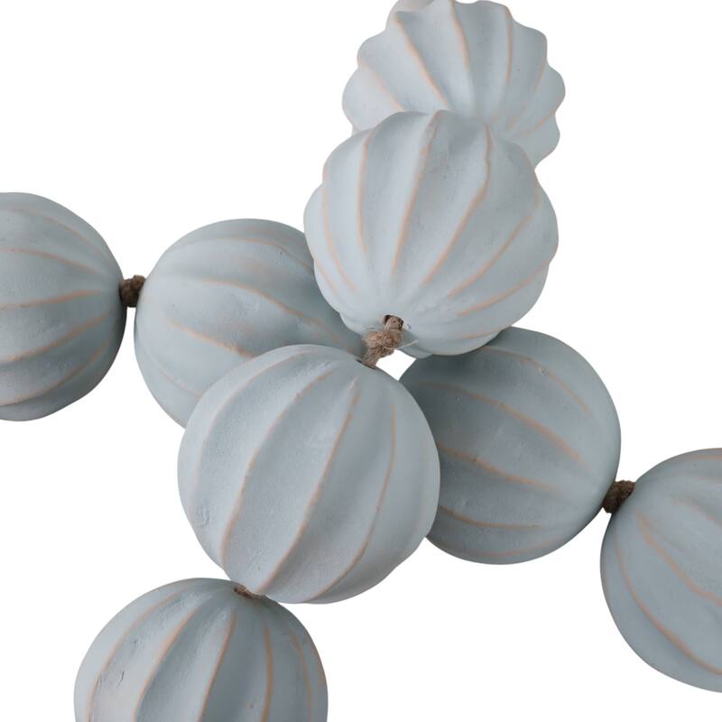 Bead Strand with Leather Tassel Accents - 53" x 3" x 3"