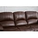 preview thumbnail 8 of 23, Betsy Furniture 3 Piece Bonded Leather Reclining Living Room Set, Sofa, Loveseat and Glider Chair