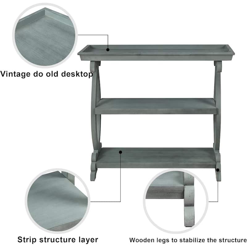 Roomfitters Newport Console Table for Living Room, Kitchen, Entryway - Elegant and Functional Design