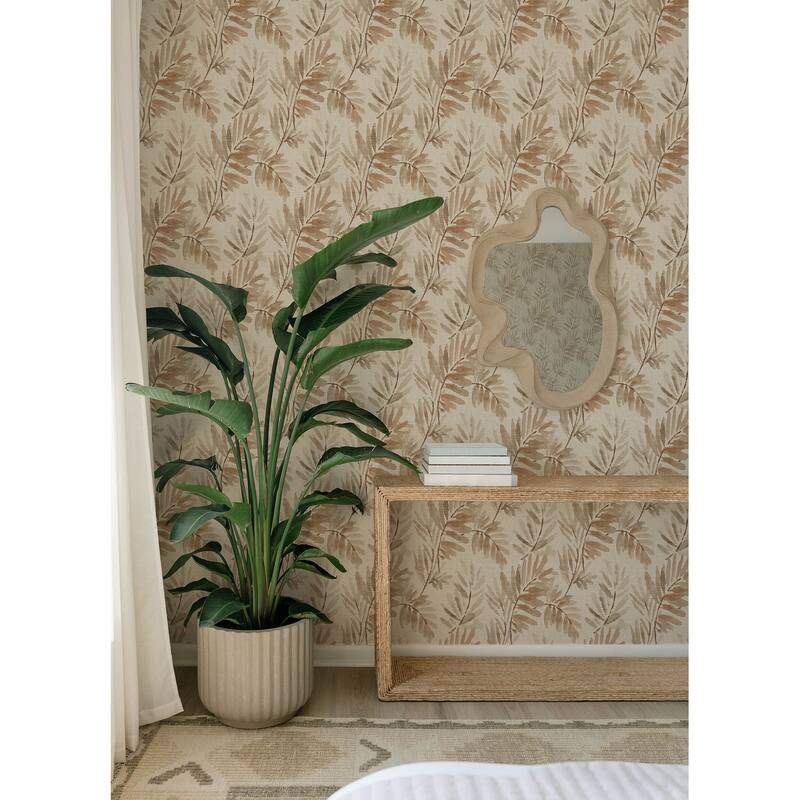 A-Street Prints Serenade Blush Ferns Wallpaper