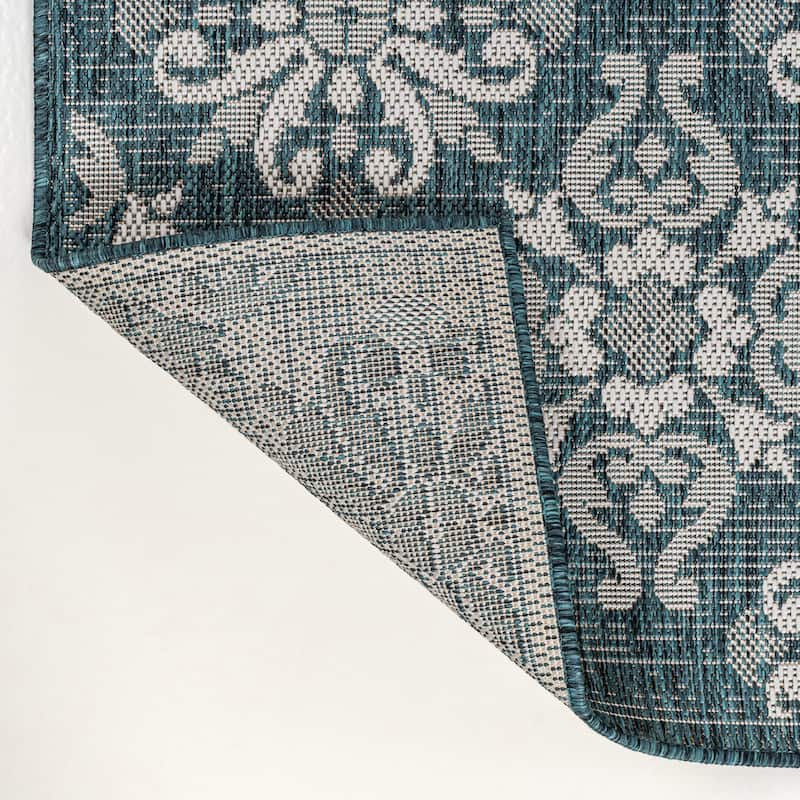 JONATHAN Y Maribel Traditional Mediterranean Tile Design Indoor/Outdoor Area Rug