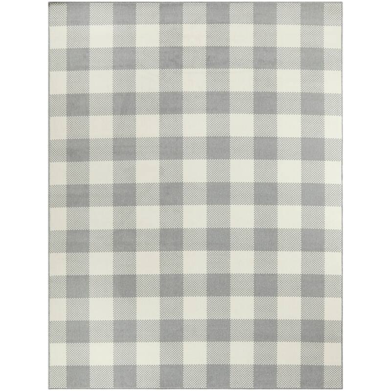 Porch & Den Morgen Gingham Check Indoor/Outdoor Area Rug