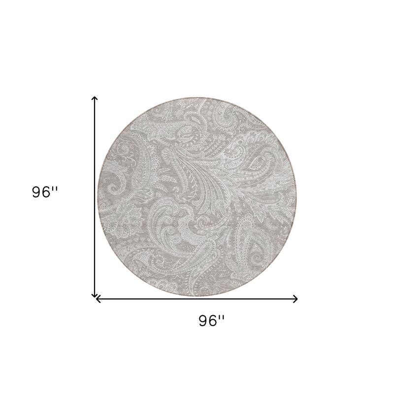 HomeRoots Paisley Transitional Rectangle Outdoor Rug