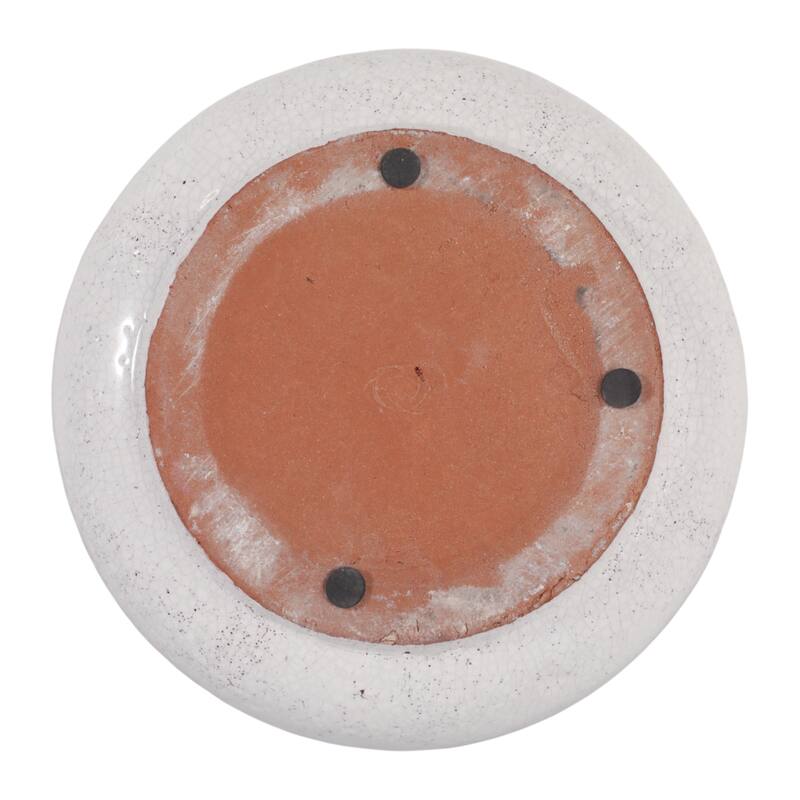 Decorative Distress Ceramic Ginger Lemon Scented Candle - 9.0"