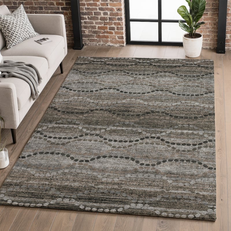 Premium Washable Super Soft Boho Stripes Mayfield Rug - Chocolate - 10' x 14'