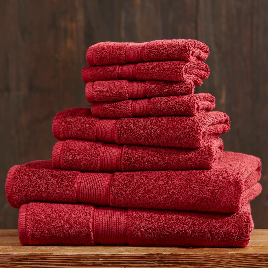 Ultra-Soft One hundred percent Cotton Absorbent Towel Set 8-Piece