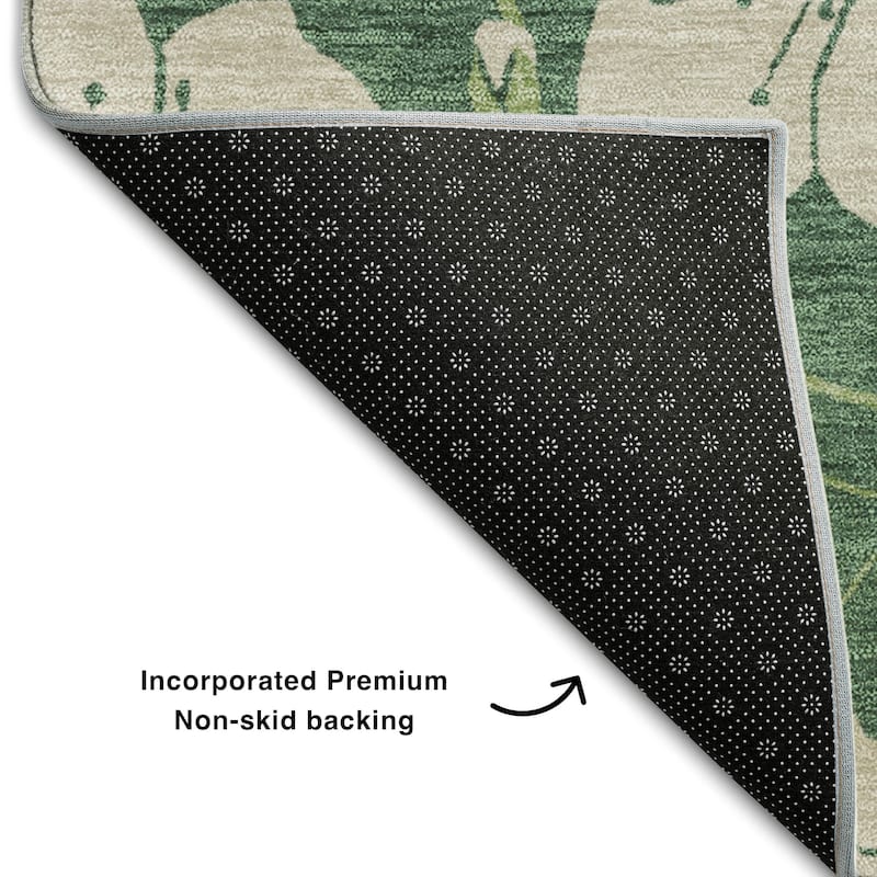 Premium Washable Super Soft Modern Floral Mayfield Rug