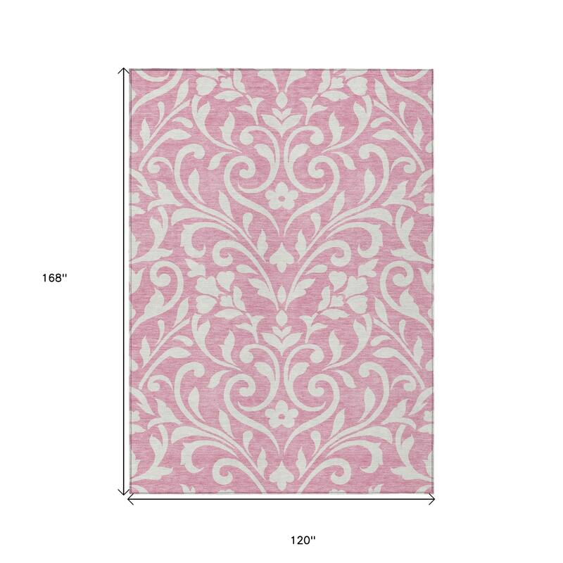 HomeRoots Floral Transitional Rectangle Outdoor Rug