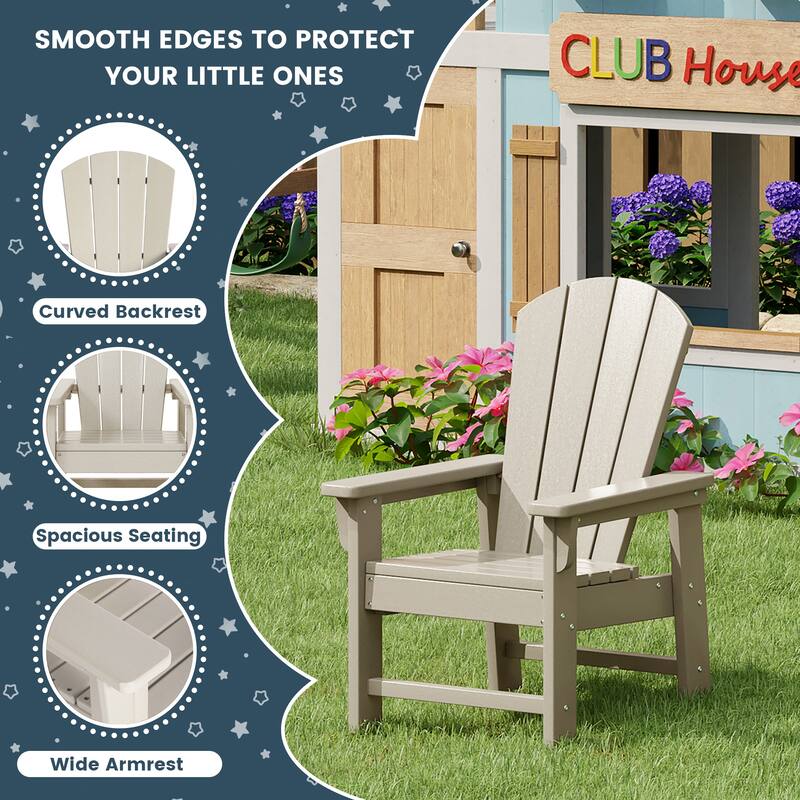 Laguna Kids Outdoor Poly Adirondack Chair (Set of 4)