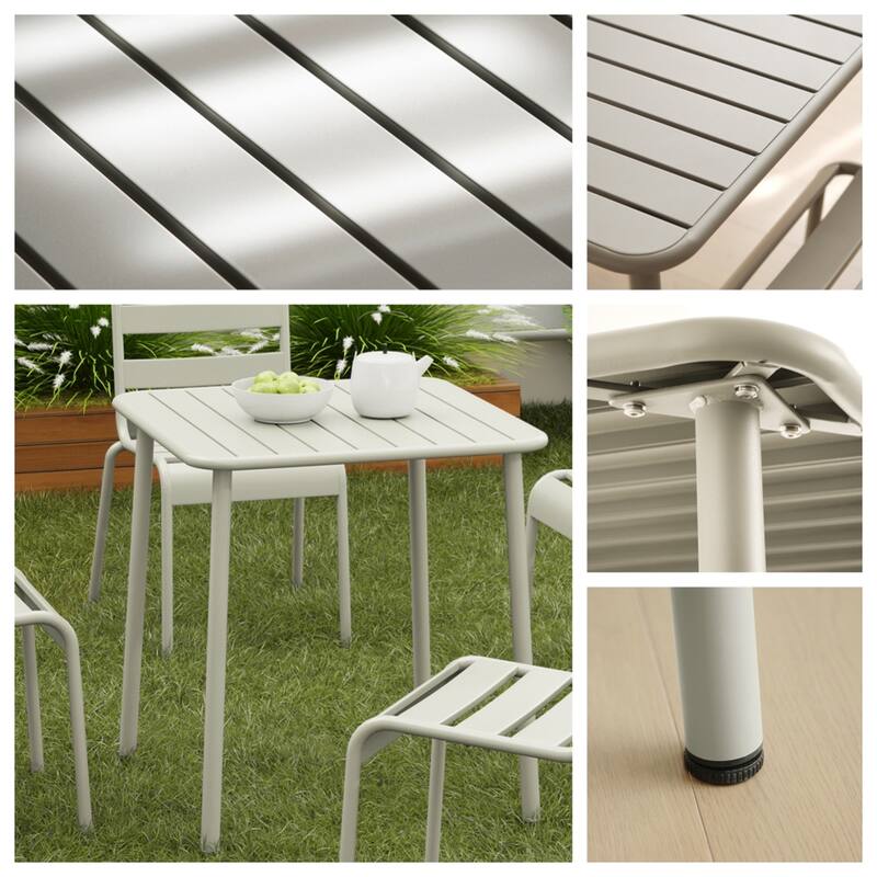 Sera Square Table Outdoor Courtyard Table Villa Open Air Dining Table