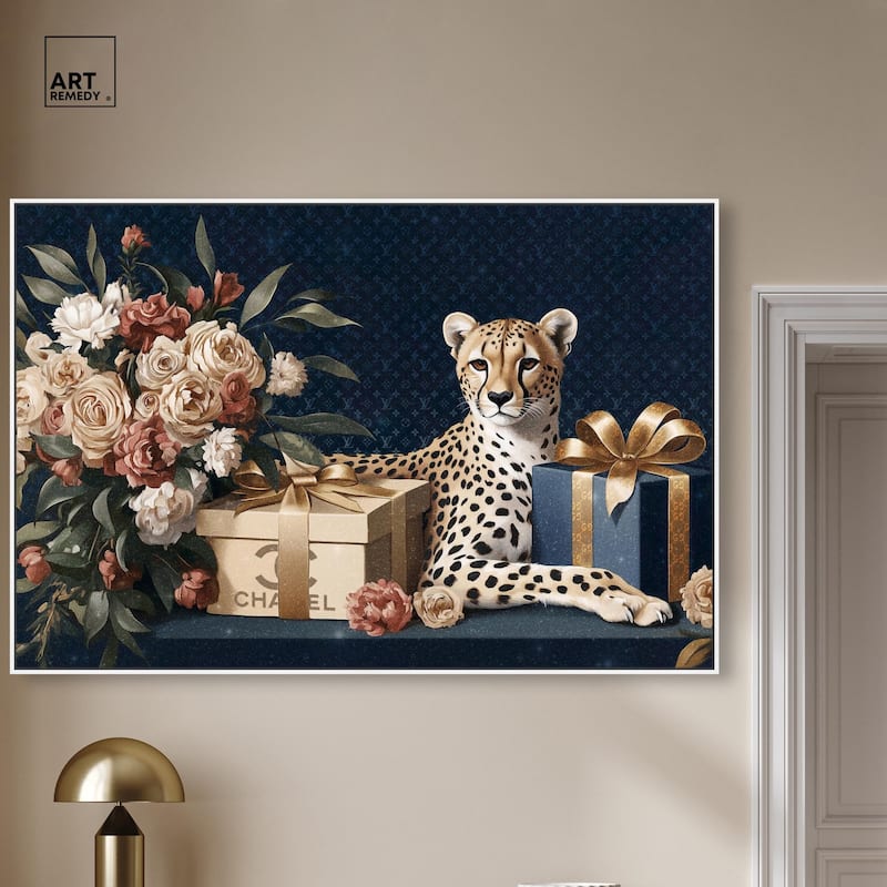 Cheetah Glam Gift Boxes Canvas by Art Remedy