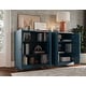 preview thumbnail 13 of 75, 100% Solid Wood Sideboard with Glass or Solid Wood Doors by Palace Imports - 64" x 35.75"